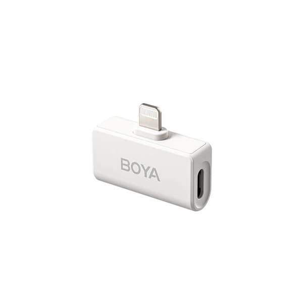 BOYA Trådlös 2,4 GHz Mikrofon x2 Omic-D Lightning Vit