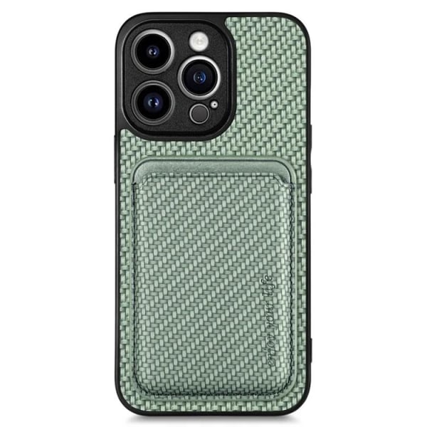 iPhone 15 Pro Max Mobilskal Korthållare Detachable - Grön