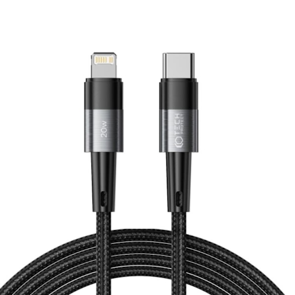 Tech-Protect USB-C till Lightning kabel Ultraboost 2m - Grå Grå