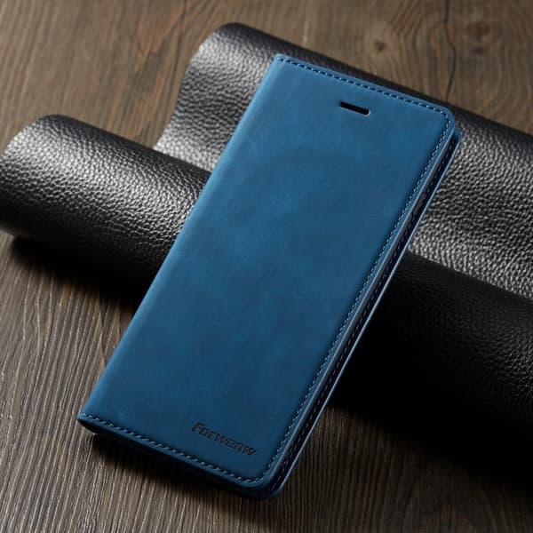 FORWENW Fantasy Series Mobilskal till iPhone 8 Plus KonstLäder - Blå