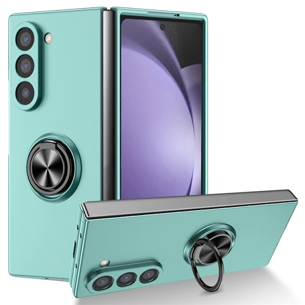 Mobilskal till Galaxy Z Fold7 Rotatable Ring Kickstand Blå