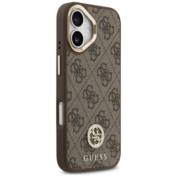 Guess Mobilskal till iPhone 17 Magsafe Strass Logo - Brun Brun