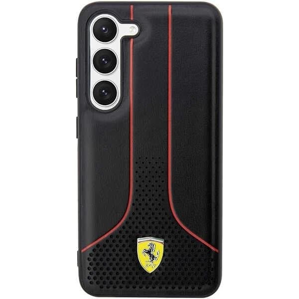 Ferrari Galaxy S23 Skal Perforated 296 P - Musta Black