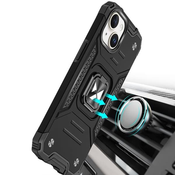 Wozinsky iPhone 15 Plus Renkaanpidike Puhelimen Kuori - Pinkki Rosa