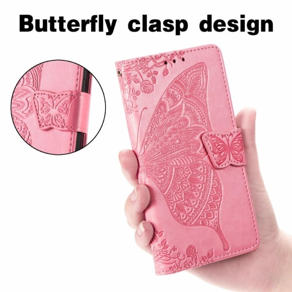 Butterfly Plånboksfodral till Sony Xperia 10 III - Rosa Rosa