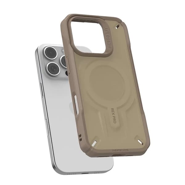 JTLEGEND REX Mobilskal till iPhone 16 Pro Magsafe Shockproof - Khaki Brun