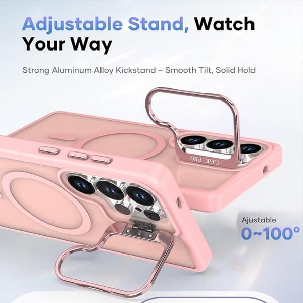 Mobilskal till Galaxy S26 Ultra MagSafe Kickstand - Rosa Rosa