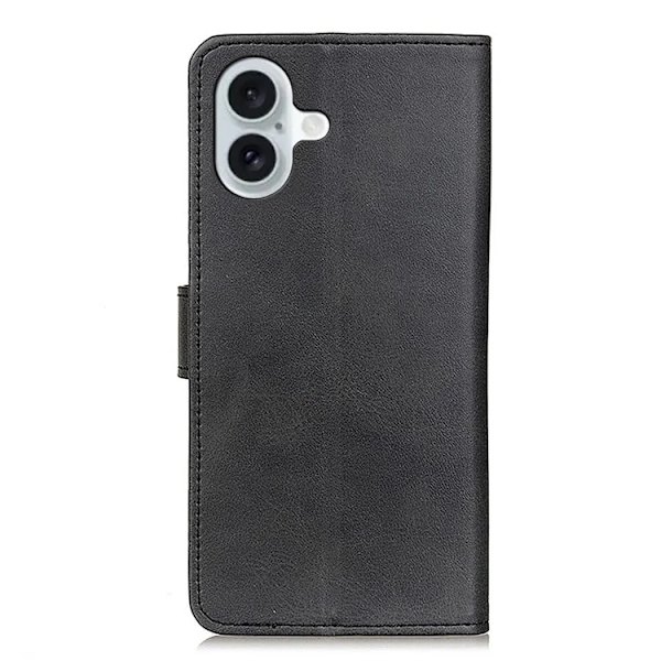 iPhone 17 Plånboksfodral Cowhide Texture - Svart Svart