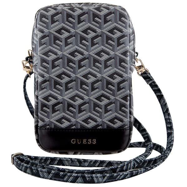 Guess GUWBZPGCSPGK Håndtaske Lynlås GCube Stripe - Sort