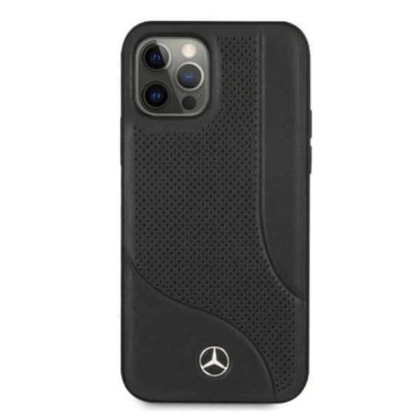 Mercedes iPhone 12 Pro Max Cover Læder - Sort