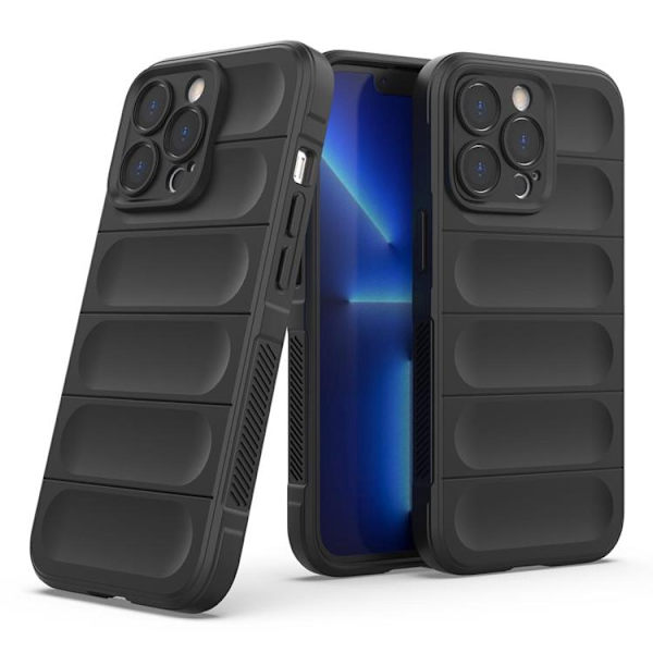 iPhone 13 Pro Skal Elastic Armored Magic Shield - svart Black