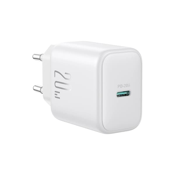 Joyroom Snabbladdare 20W USB-C Med USB-C 1m Kabel - Vit Vit