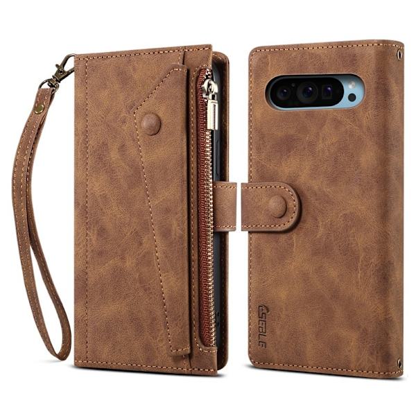 ESEBLE Star Series Google Pixel 9 Plånboksfodral Konstläder - Brun