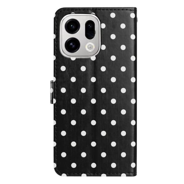 Oppo Find X9 Pro 5G Plånboksfodral Ställ Konstläder - Svart