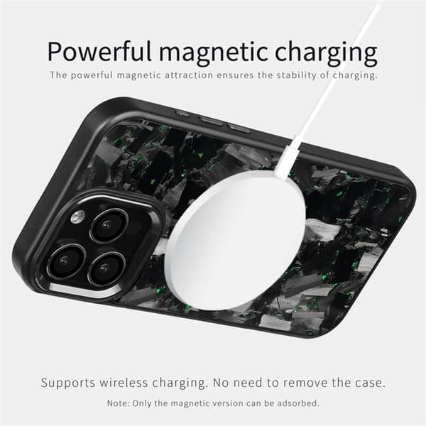 Mobilskal till iPhone 16 Pro Max MagSafe Aramid Fiber med metallbåge - Guld Guld