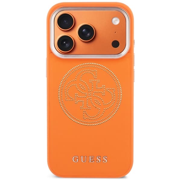 Guess Mobilskal För iPhone 17 Pro MagSafe Perforated 4G - Orange