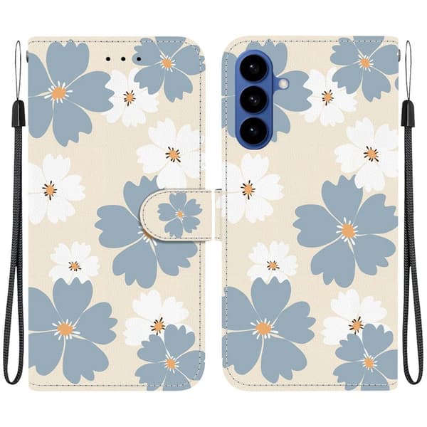 Plånboksfodral för Samsung Galaxy S26 Plus Mönstertryck Konstläder - Blå