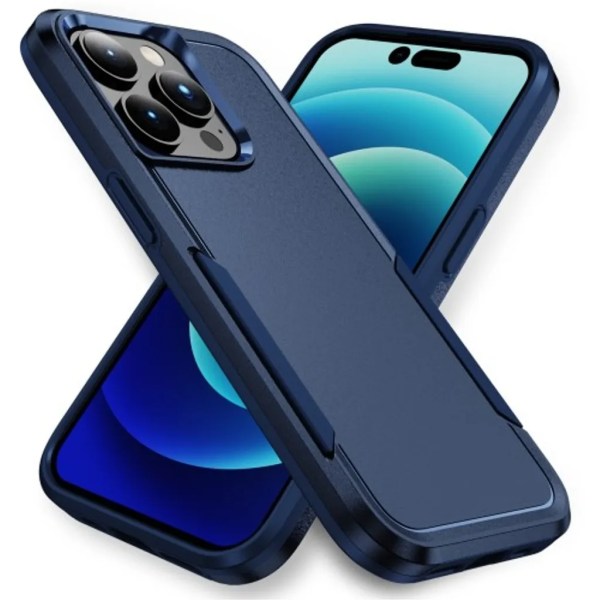 iPhone 15 Pro -puhelimen suojakuori iskunkestävä - sininen