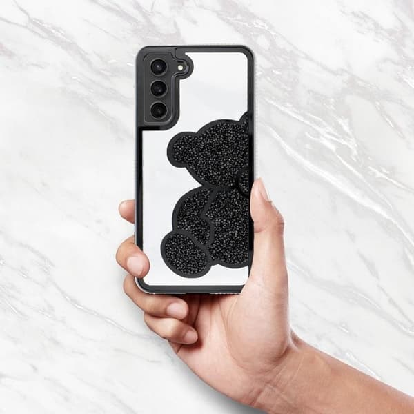 Telefontaske til Galaxy A55 5G Bamse - Sort Black