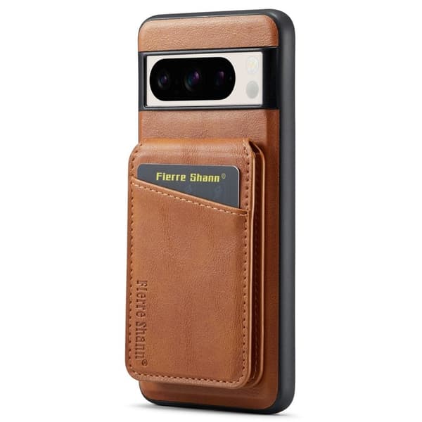 FIERRE SHANN 025 Google Pixel 8 Pro Fodral PU+TPU - Brun
