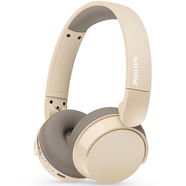 PHILIPS Trådlösa On-Ear Hörlurar,25h Speltid - Beige