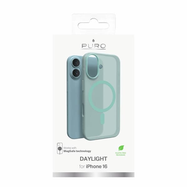 Puro Mobilskal till iPhone 16 Magsafe Daylight Silikon - Grön Grön