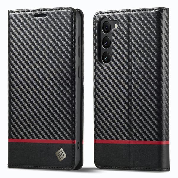 LC.IMEEKE Samsung Galaxy S23+ Plånboksfodral Konstläder - Horisontell Rand