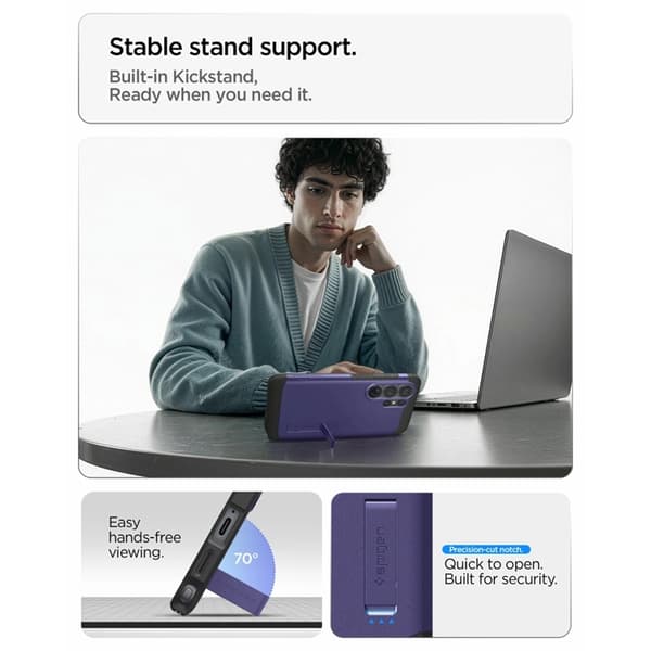 Spigen Mobilskal För Galaxy S26 Ultra MagSafe Tough Armor - Ash Violet Lila
