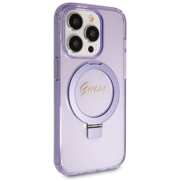 Guess Mobilskal till iPhone 13 Pro Max Magsafe Script Glitter