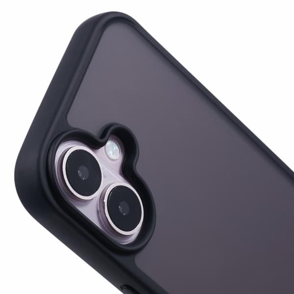 X-LEVEL Mobilskal till iPhone 16 Akryl TPU Gummi Skydd - Svart