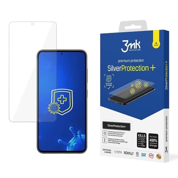 3mk Galaxy S23 Plus Hærdet Glas Skærmbeskytter Silver Plus Silver