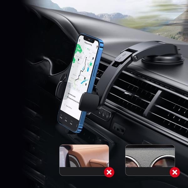 Ugreen Sugkopp Biltelefonhållare För Cockpit - Svart Svart