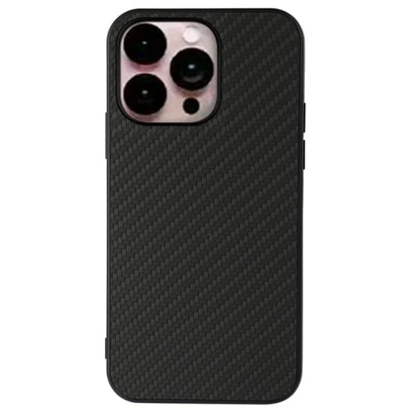 iPhone 14 Pro Max Cover Carbon Fiber - Sort