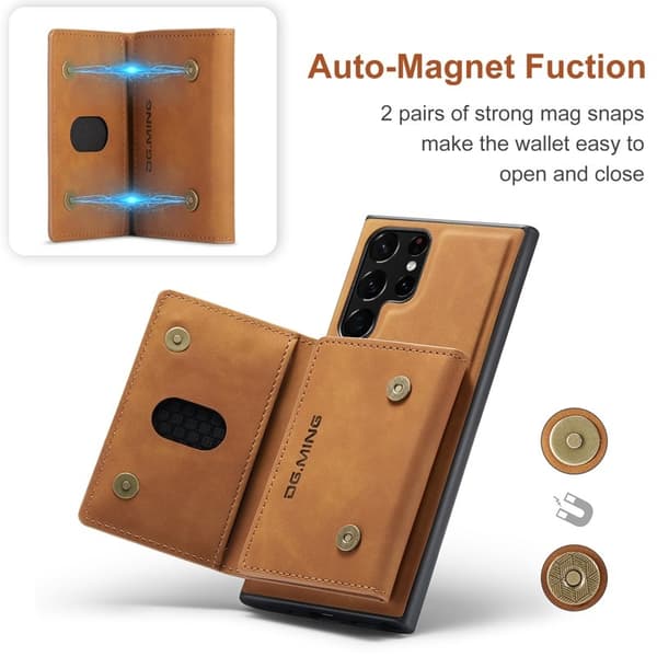 DG.MING M2 Series Mobilskal till Samsung Galaxy S25 Ultra Brun