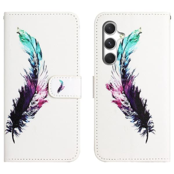 Plånboksfodral för Samsung Galaxy S26 Plus Konstläder - Fjäder