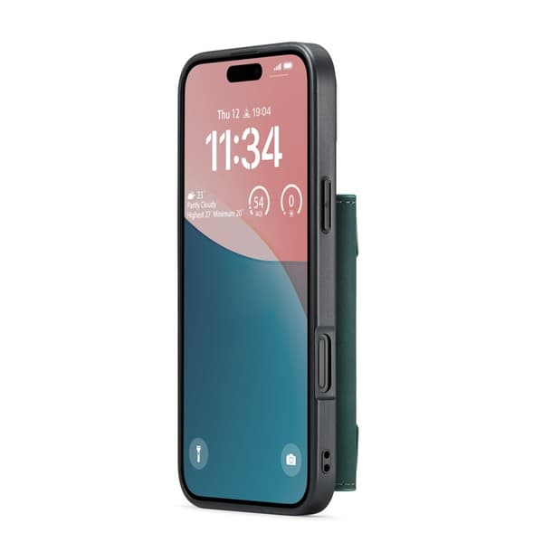 DG.MING M2 Series Mobilskal till iPhone 17 PU + PC + TPU - Grön