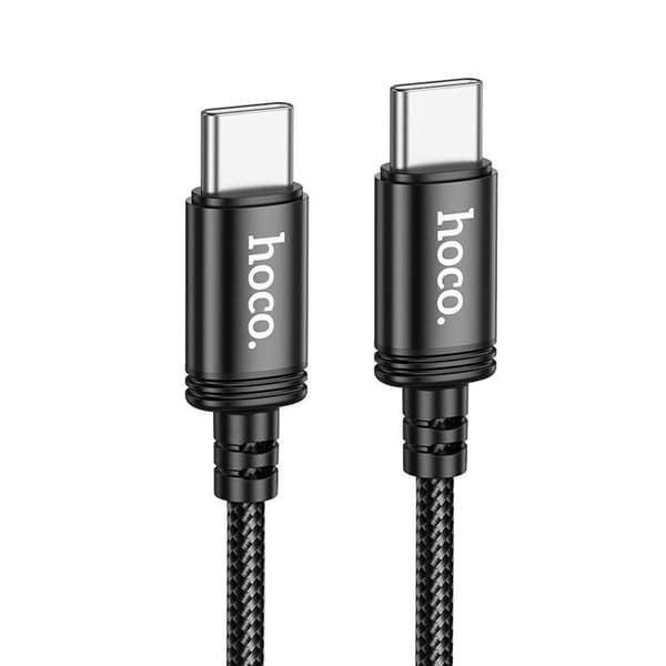 Hoco USB-C - USB-C 60W 3A Kabel 2m X89 - Sort Svart