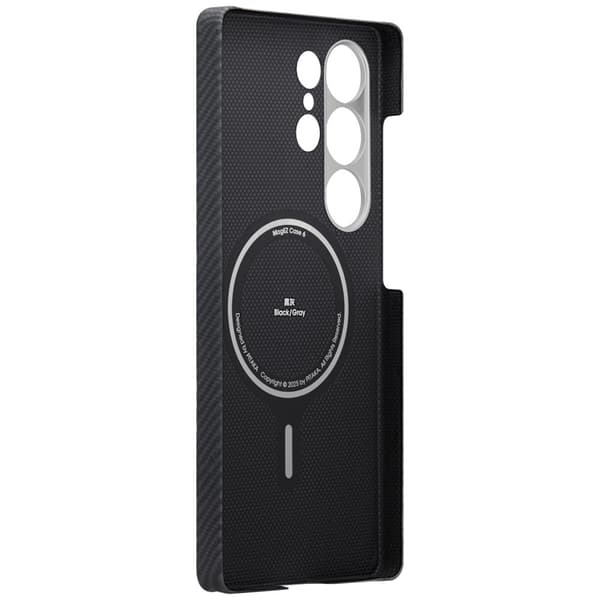 PITAKA Mobilskal För Galaxy S25 Ultra Magsafe Cairn - Svart/Grå