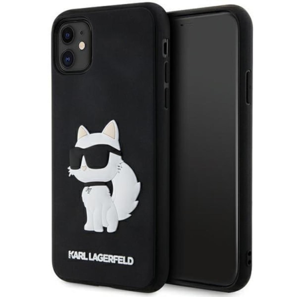Karl Lagerfeld iPhone 11/XR matkapuhelimen suojus, kuminen Choupette 3D
