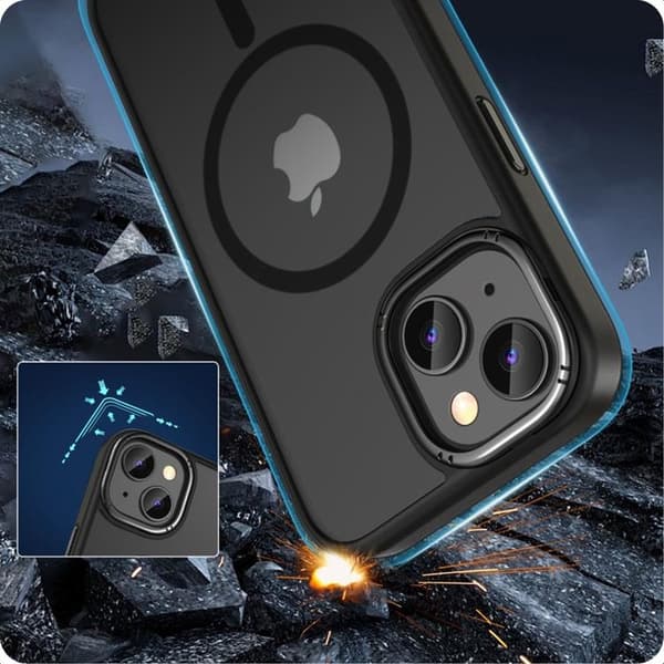 Tech-Protect Telefontaske til iPhone 15 Magsafe Magmat 2 - Sort Svart
