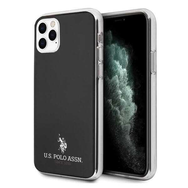U.S. Polo Assn. Shiny iPhone 11 Pro Max Cover Sort Black