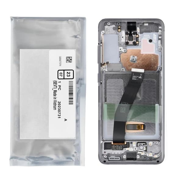 Galaxy S20 Skärm med LCD-display Service Pack GH82-31432A Svart