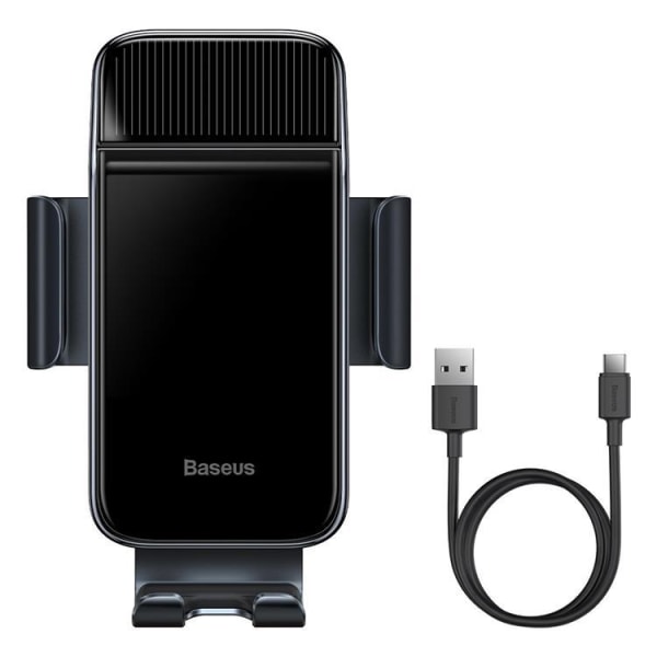 Baseus Elcykel Smartphone Hållare Integrerad Solpanel 150mAh - S