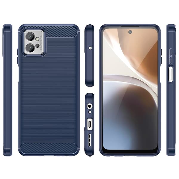 Realme C31 Skal Carbon silicone - Svart Svart