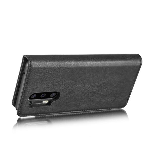 DG.MING OnePlus 8 Pro Plånboksfodral 2-i-1 Äkta läder Svart