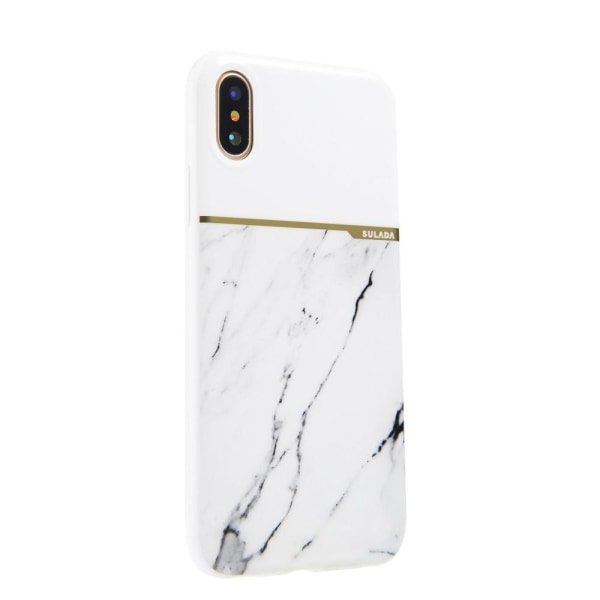 Sulada Marble Series Skal till iPhone XS / X - Vit White