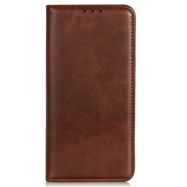 iPhone 17 Plånboksfodral Äkta läder - Coffee Brun