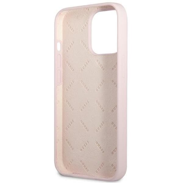 Guess iPhone 13 Pro Max Skal Silicone Triangle - Lilla Lila