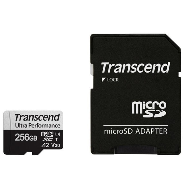 TRANSCEND MicroSDXC 340S 256 Gt U3 A2 V30 (R160/W125)