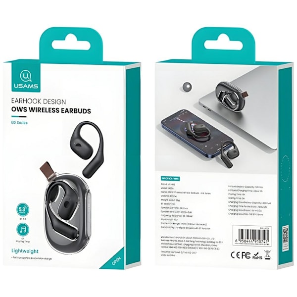 USAMS G26 OWS Bluetooth Hovedtelefoner 5.3 - Hvid
